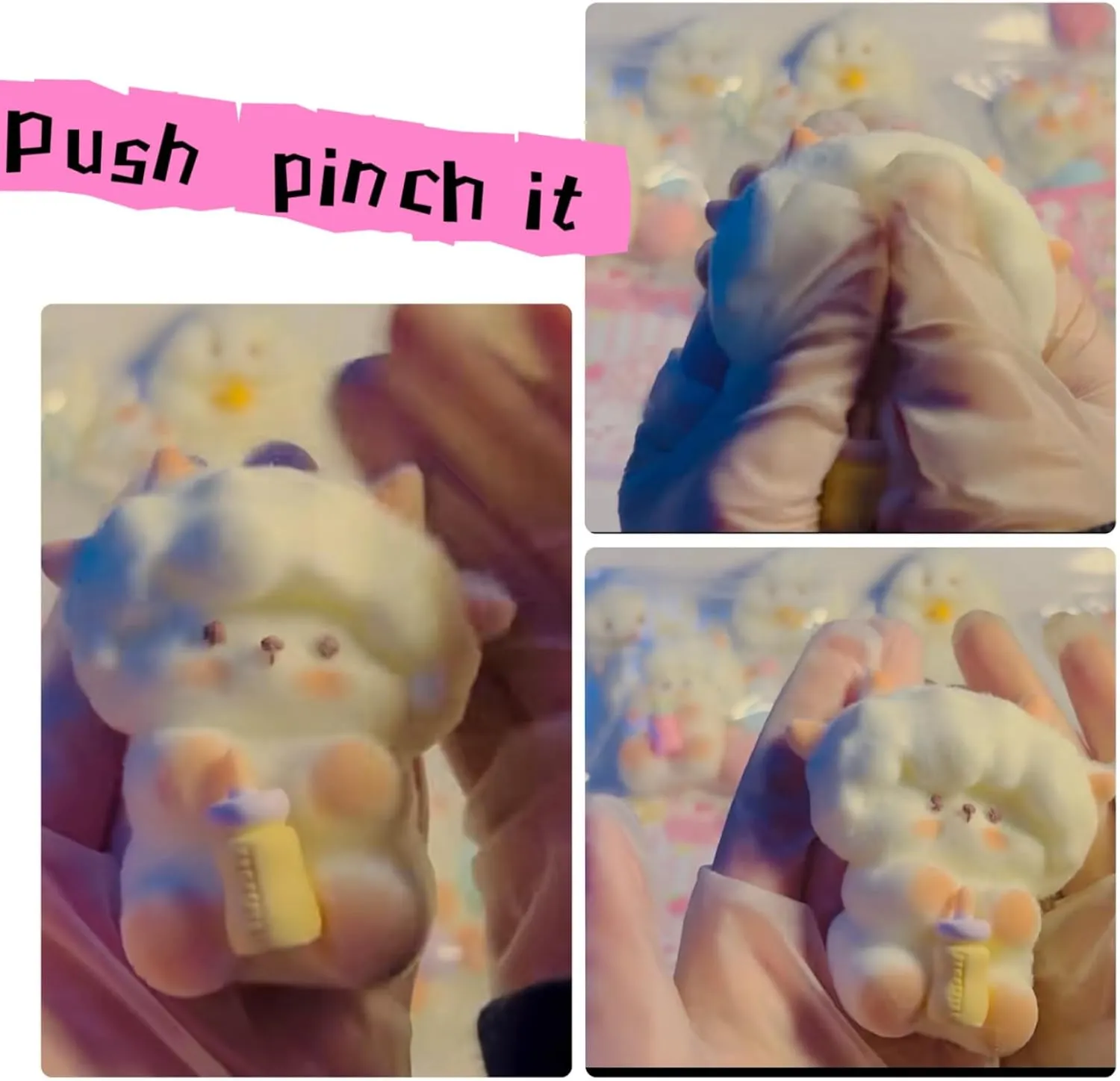 Soft Squeeze Toys for Stress Relief for Alduts$Stress Release Gift (Lamb Handmade Lamb Taba Squishy Toast$2025 New astronomical mudstone telescopic thoughtfully behavioral Silicone Squishy Toys $ Cute Animals 