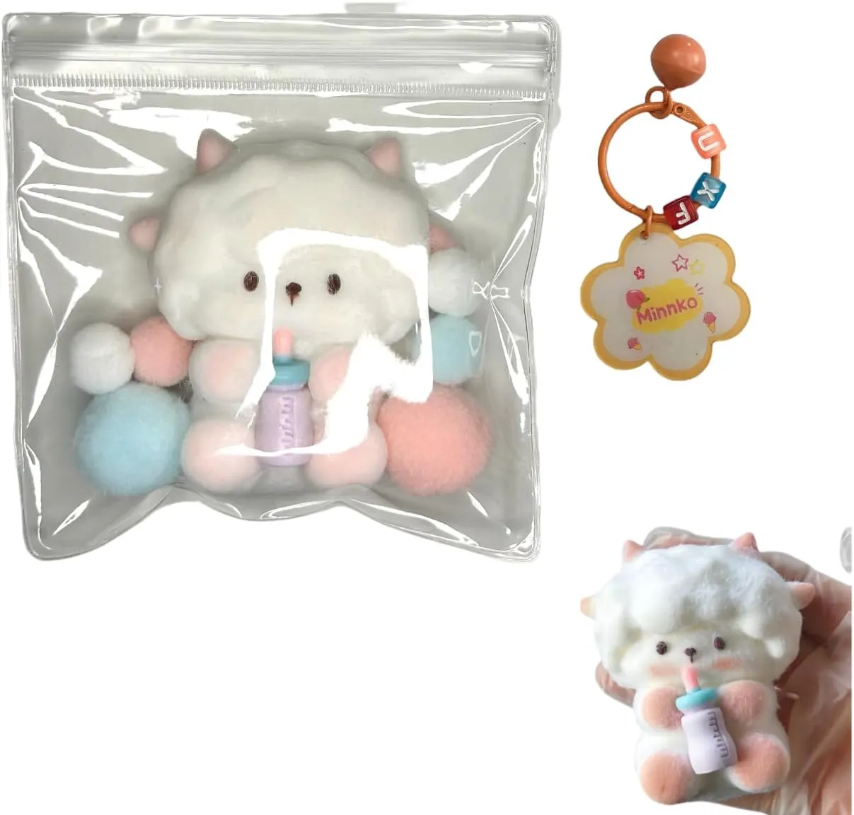 Soft Squeeze Toys for Stress Relief for Alduts$Stress Release Gift (Lamb Handmade Lamb Taba Squishy Toast$2025 New astronomical mudstone telescopic thoughtfully behavioral Silicone Squishy Toys $ Cute Animals 