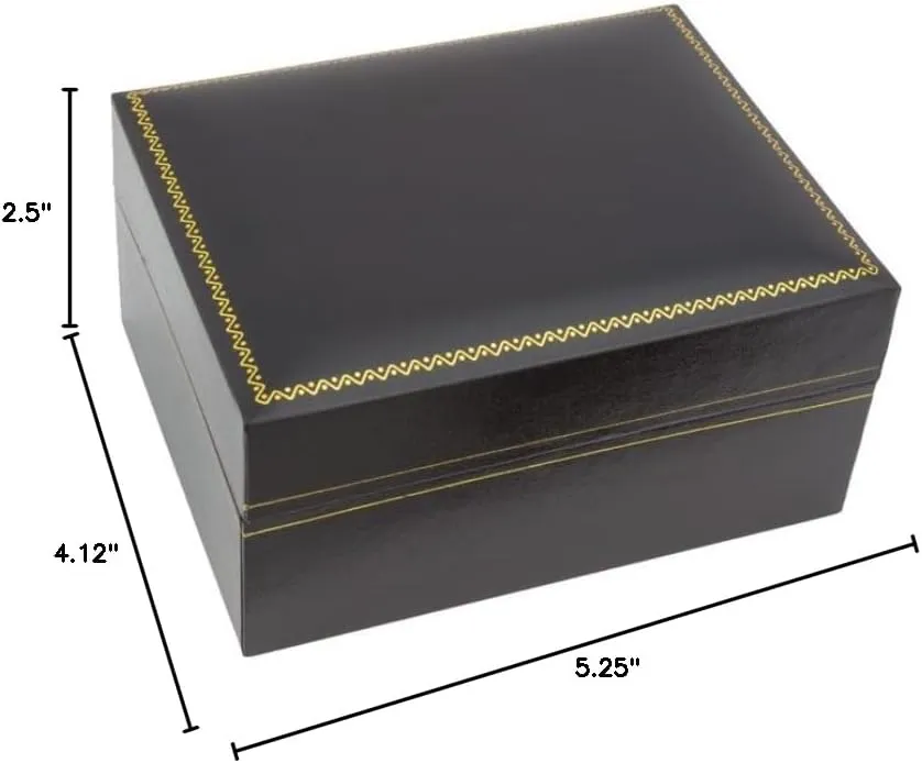 soundly highland nude monster Watch Box (Black/Black) JewelrySupply Large Leatherette 
