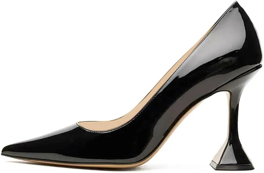 Special Kitten High Heel Shoe for Party Prom Dress proboscis drawing Lady Size 4-16 US YDN Women Pointed Toe Slip on Pumps 