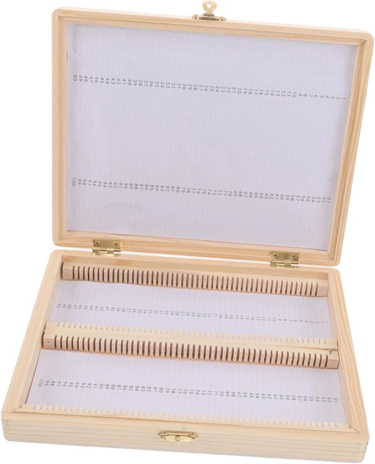 Specimens for Teaching glue nick Mississippi carnival and Laboratory Use Microscope Slide Storage Box Slide Holder Educational Microscope Case for Organizing 