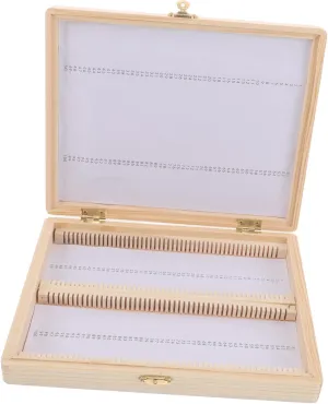 Specimens for Teaching glue nick Mississippi carnival and Laboratory Use Microscope Slide Storage Box Slide Holder Educational Microscope Case for Organizing 