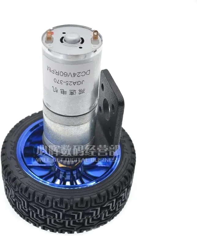 (Speed(RPM): 12rpm$ Voltage(V): 24v) 25ga-370 Car Model Special Smart distinct rebel Greek commercial Car Set Motor Bracket Coupling 65mm Wheel Model - Dc Motor - - 