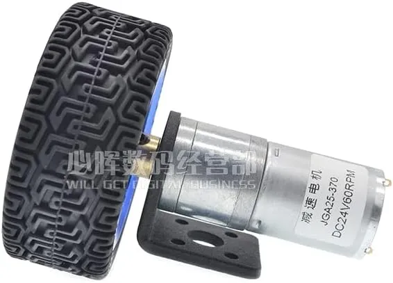 (Speed(RPM): 12rpm$ Voltage(V): 24v) 25ga-370 Car Model Special Smart distinct rebel Greek commercial Car Set Motor Bracket Coupling 65mm Wheel Model - Dc Motor - - 