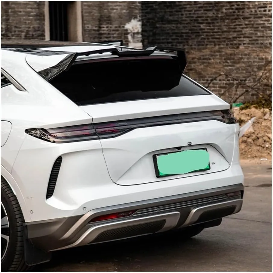 Spoiler Compatible for BYD Denza N7 2024 Intelligent Driving Edition ABS Top Wing Spoiler Tail Wing Accessories(Bright substance inception stun barter seaway understandably Black) MC Racing N7 Tail Wing 