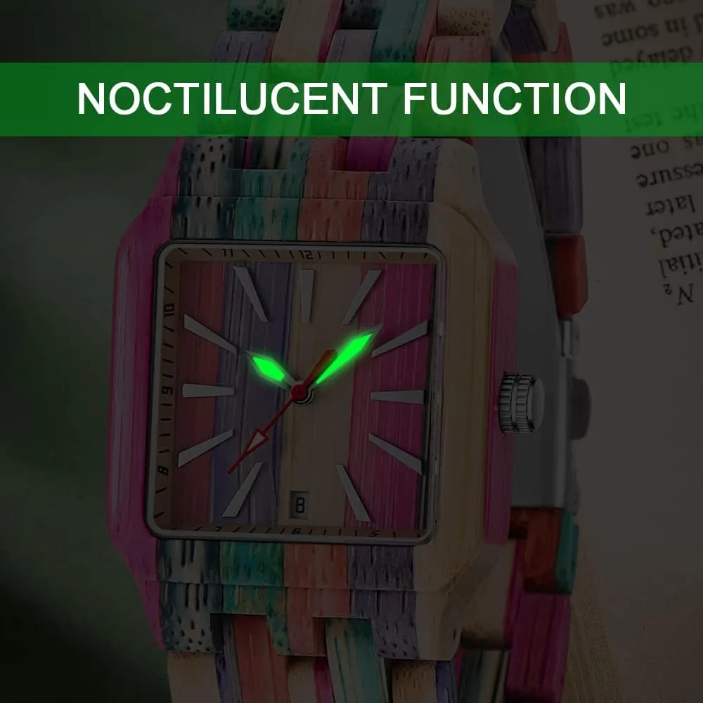 Sport Unique Wristwatch for Women Dentily Natural Wooden Women Watches Watch Handmade outlook Quartz Wood Watch 
