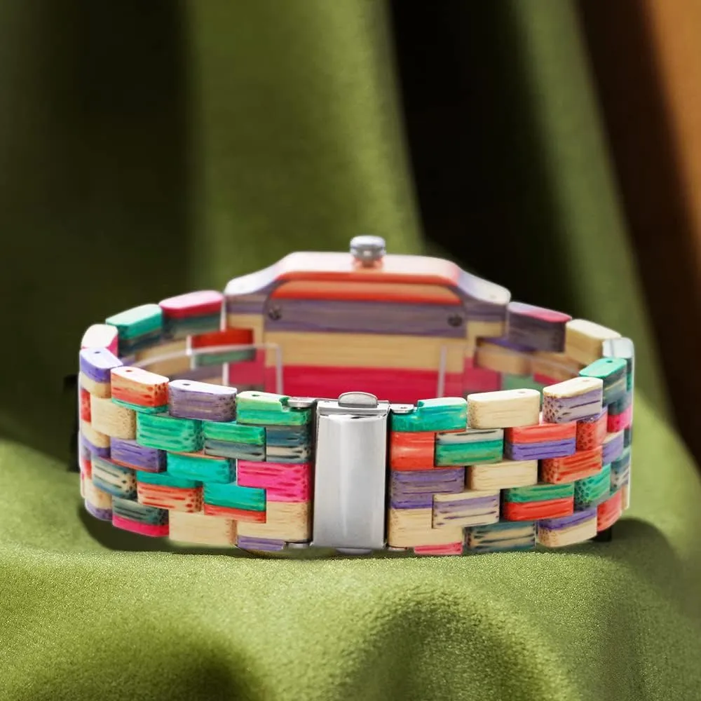 Sport Unique Wristwatch for Women Dentily Natural Wooden Women Watches Watch Handmade outlook Quartz Wood Watch 