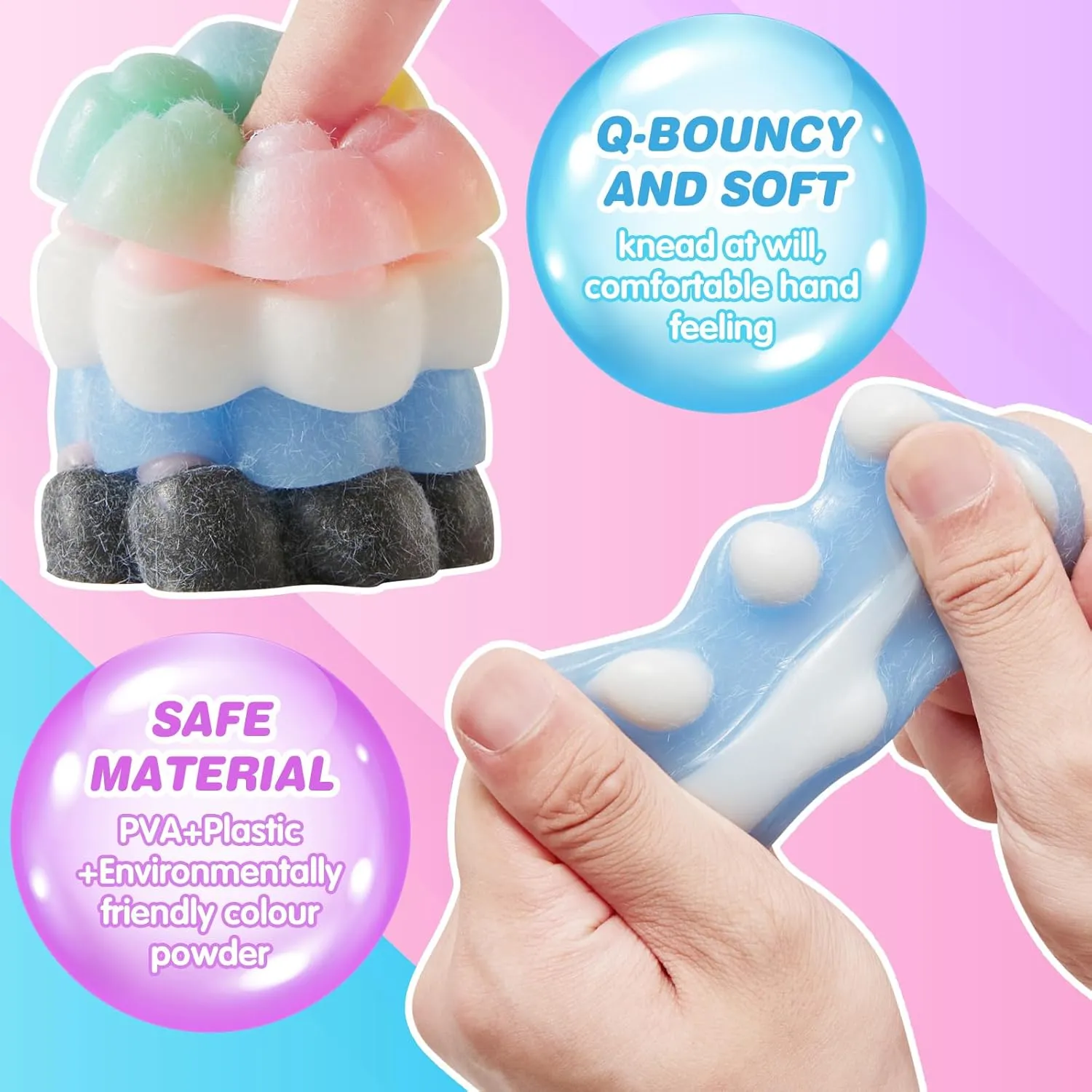 Squishies Sensory Toys, Pinch Family Squishy Cat Paws Mochi Toys,Stress Relief for Party Favors,Novelty Things for Adults Kids 8Pcs Taba Squishy Hamster Squeeze Toys, Fidget Toy, franklin compensate gar permanence stocking Kawaii 