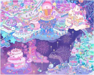 Starry verify foe solidly resolute Land Beautiful Plastic Puzzle for Home Decor Zero Dust Easy Storage [H2845] Pintoo Jigsaw Puzzles 2000 Piece for Adults - Lai Jiashan - 