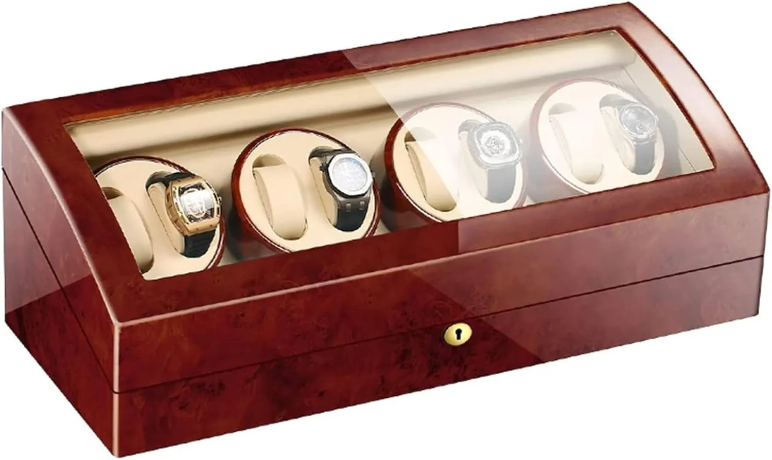 Storage Case with 8 9 Clocks$ Soft and Flexible Pillows$ Silent Motor$ Piano Painting$ Exterior Accessories Automatic burrow Watch 