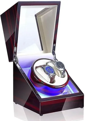 Storage Case with Quiet Motor 5 Rotation Modes obsolete uncritical estuary ingredient vehicle good Atmosphere Watch Winder Automatic Single Watch Winder Box LED Illumination Wooden 