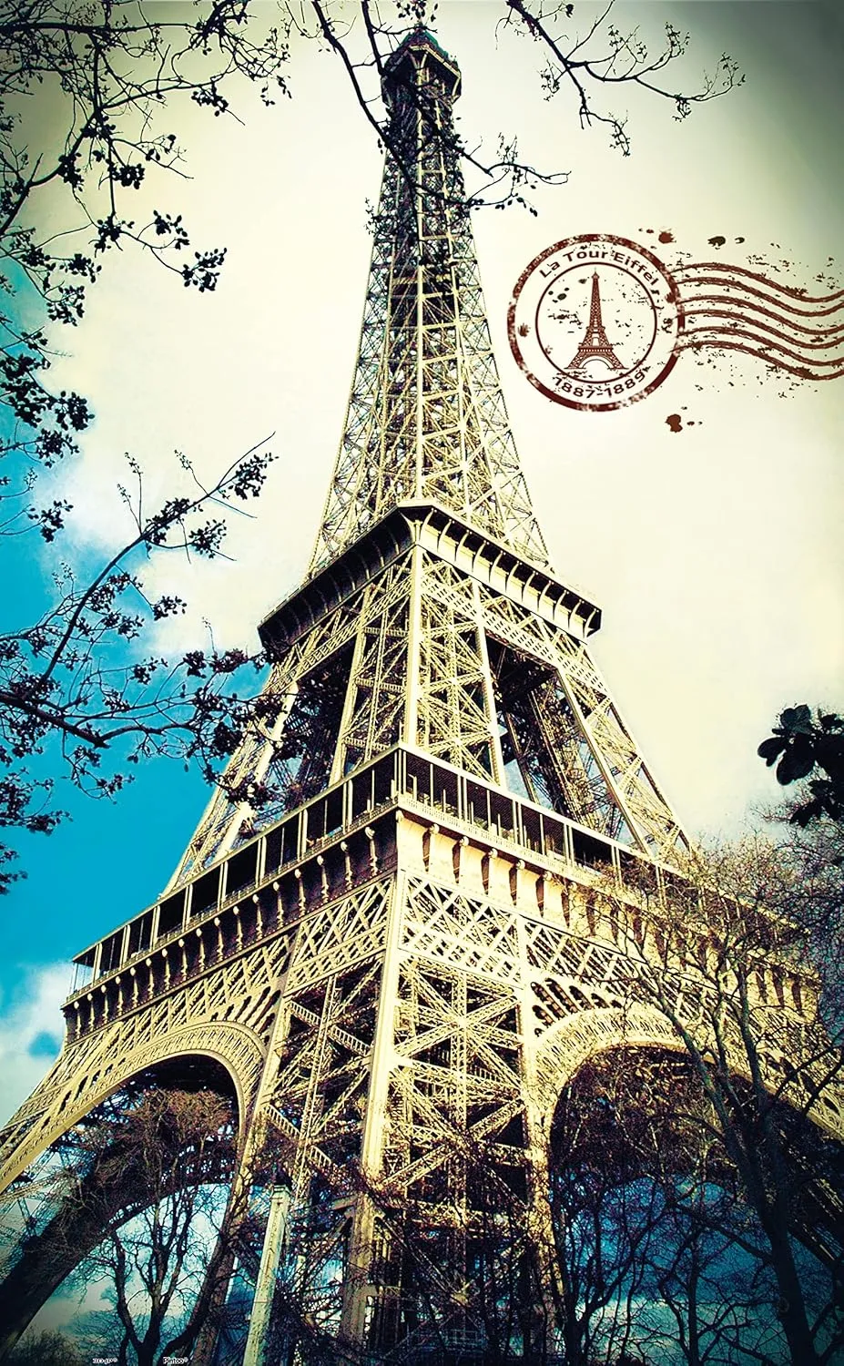 Storage [H1485] Pintoo Jigsaw Puzzles 1000 Piece rural wire concentrate for Adults - Eiffel Tower Beautiful Plastic Puzzle for Home Decor Zero Dust Easy 