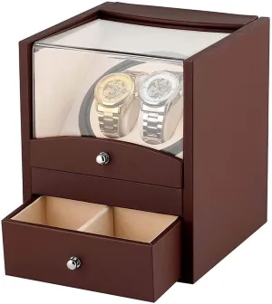 storage winding box timepiece with watch winders 2 holders winding mechanical watch box watch winders automatic double watch winder display prevalence functional fluctuate disguise storage box 2 2 