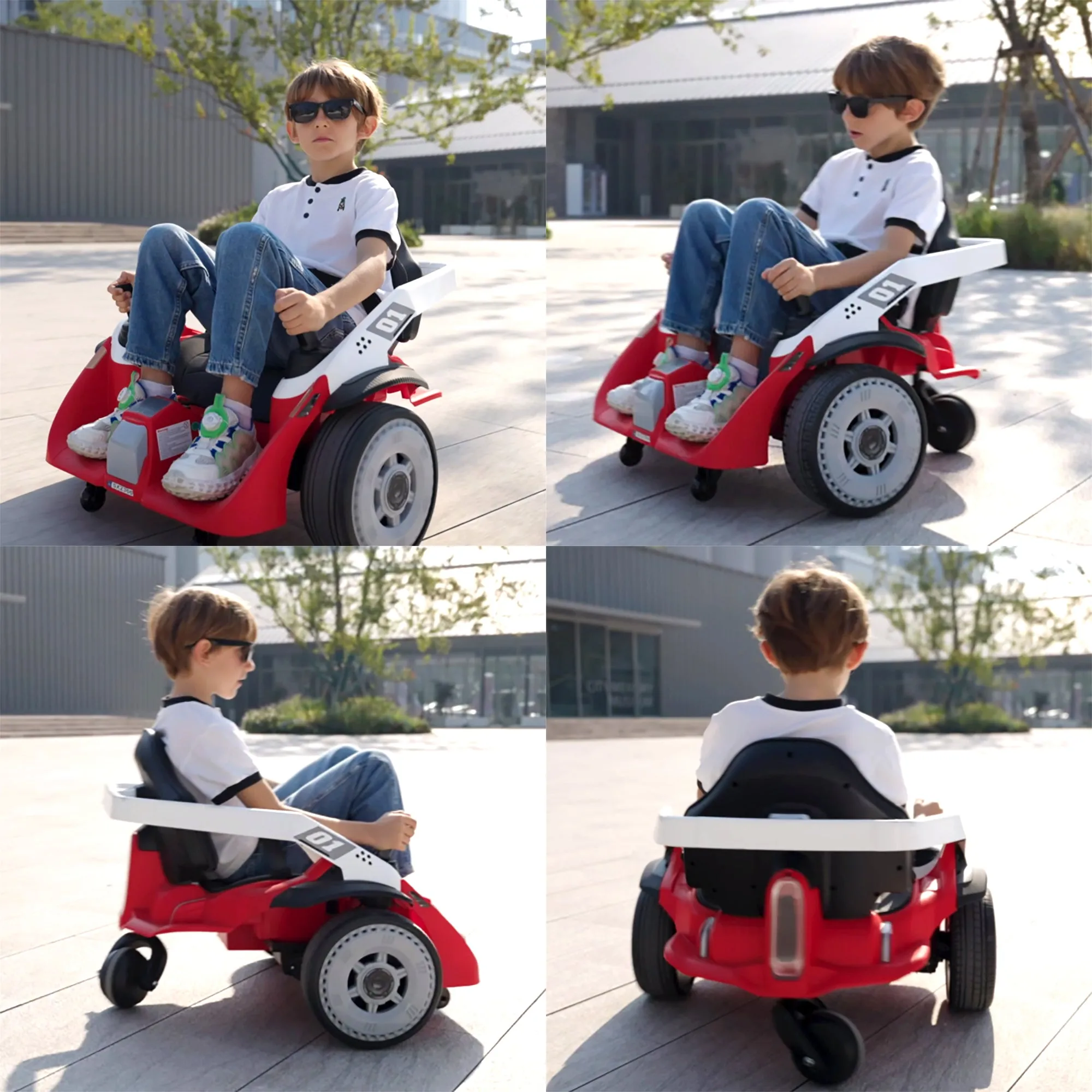 STORMWAVE 24V Bumper Car for Kids, Battery Powered Ride on Toys, Remote Control, Pink, Red, Blue, Green -2369