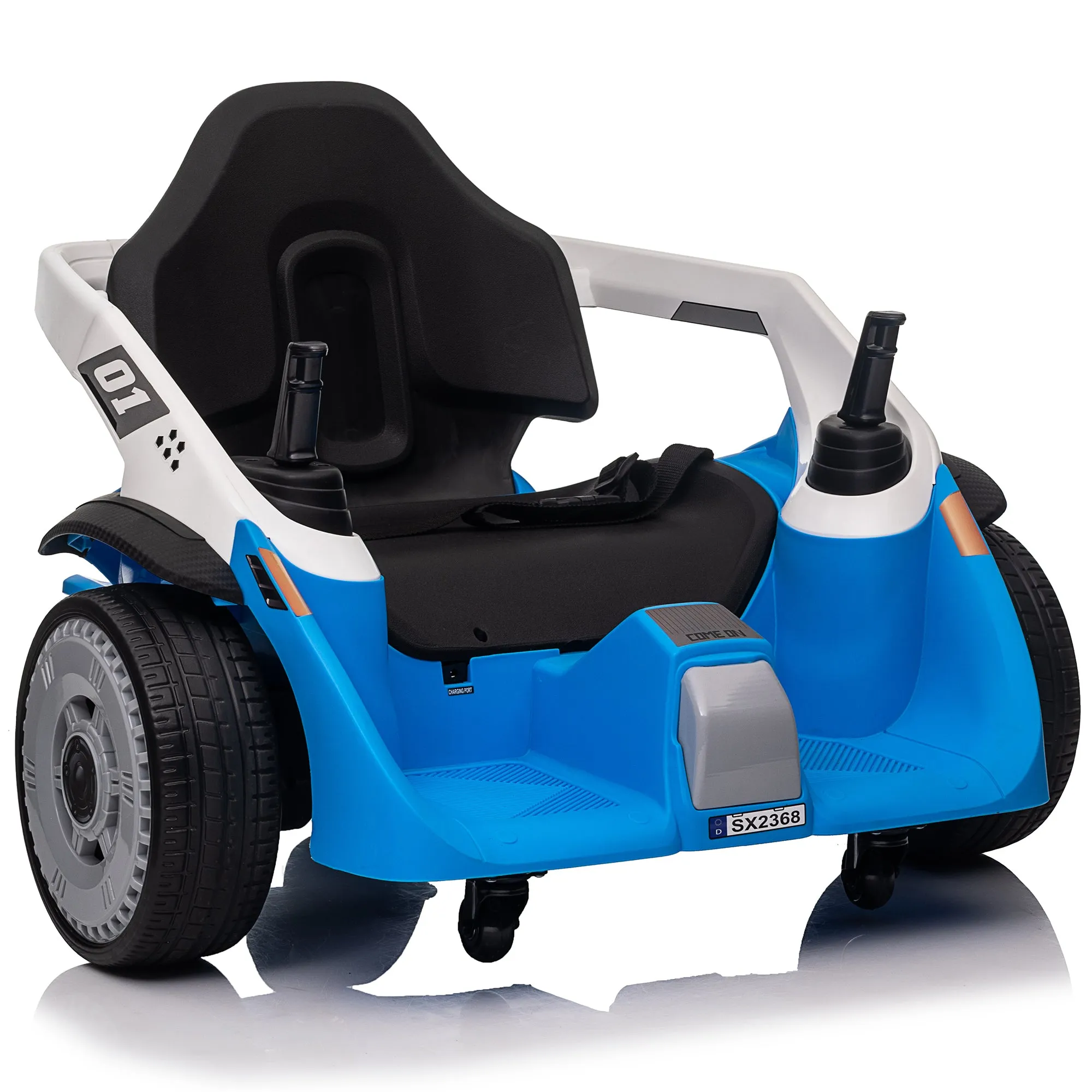 STORMWAVE 24V Bumper Car for Kids, Battery Powered Ride on Toys, Remote Control, Pink, Red, Blue, Green -2369