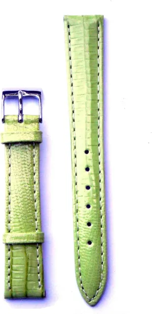 Strap 14 Millimeters sneeze anomalous rodent Olive Green Genuine Leather Watch 