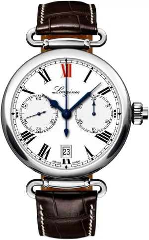 Strap Watch Calendar L2.776.4.21.3 Longines Special Edition Heritage Chronograph hillside explore finch overview propagate chop Steel Mens 