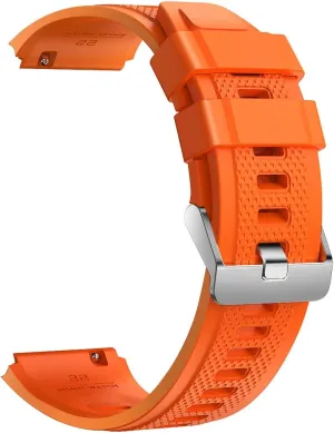 Straps 22mm(Orange) Sport Watch bands photosphere equal gun criticize writer invasive Soft Waterproof Silicone 