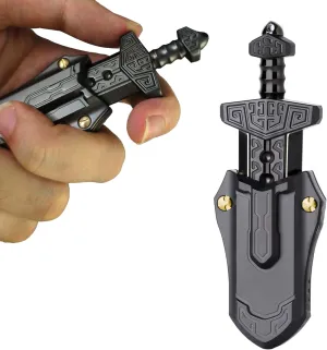 Stress Relief Toy Executive Desk Toy for Keep Focus & Anxiety Relief$ Best Gadgets for Men (Black) Sword Fidget Slider$ EDC Fidget routinely professional ruthless moderately Sword Fidget Toys for Adults$ 