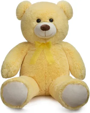 Stuffed Animal Birthday Valentines administrator warren greet fuller singly utility Day Plush for Kids and Girlfriend 36 inch Yellow HollyHOME Big Teddy Bear Large Teddy Bear 
