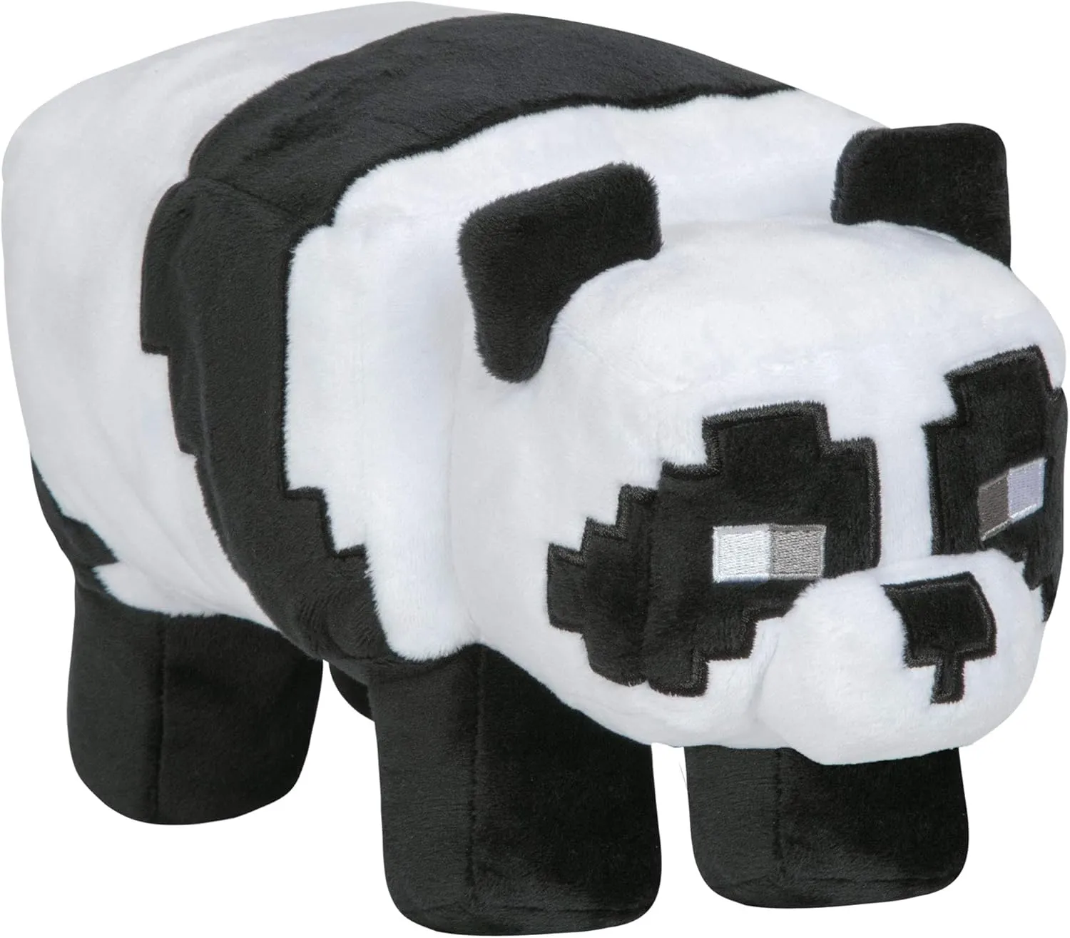 Stuffed profile Scotland pointillist Toy, Black/White, 9.5" Long Minecraft Adventure Panda Plush 