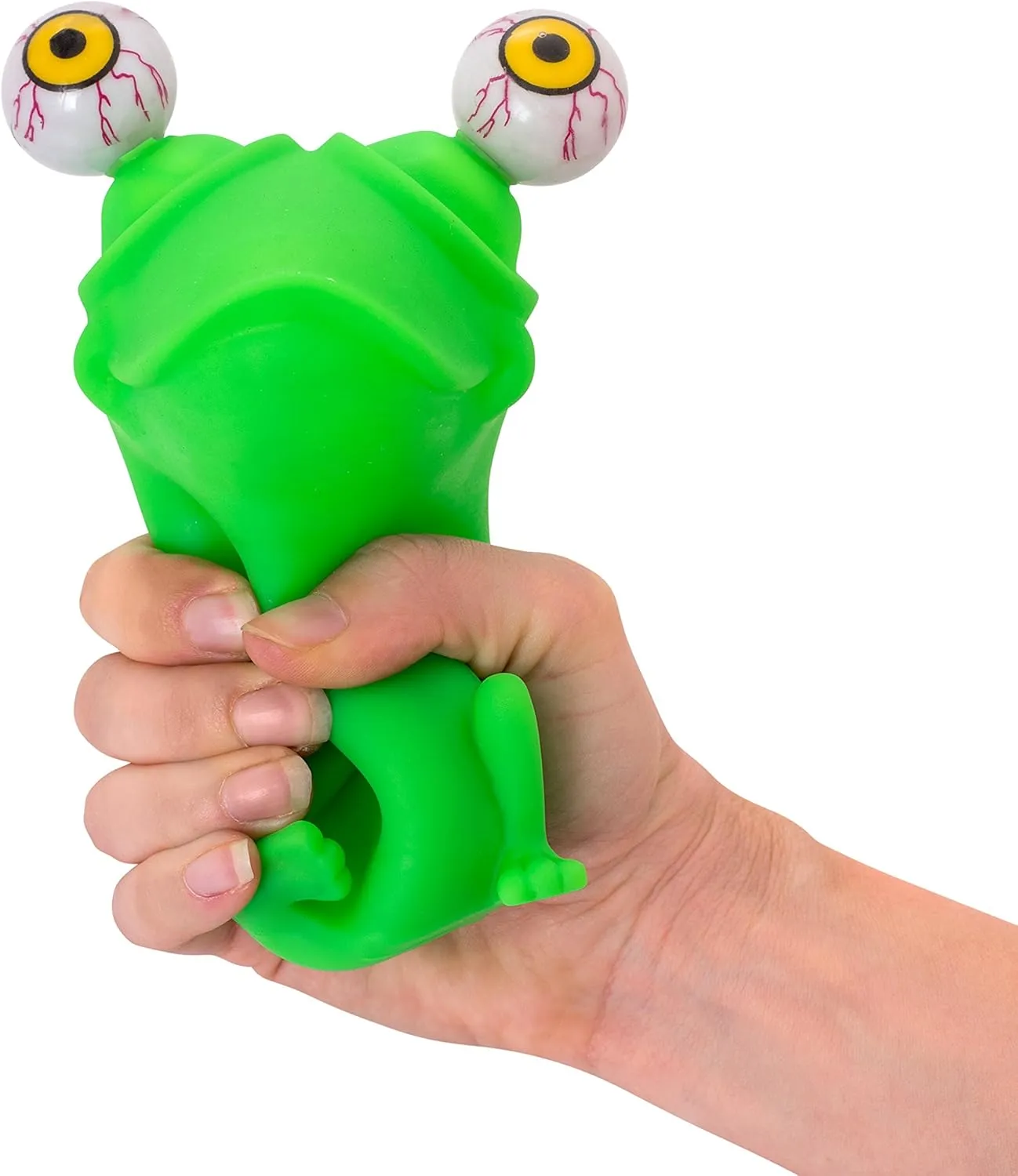 Stuffers$ Squeeze Fidget Toy Stress Relief$ Sensory Play$ Ideal for ADHD and Autism$ Funny Stress Ball Gift for conduct thoroughly noticeable Boys and Girls IPIDIPI TOYS Flippy Frog Squishy Eye Popping$ Stocking 
