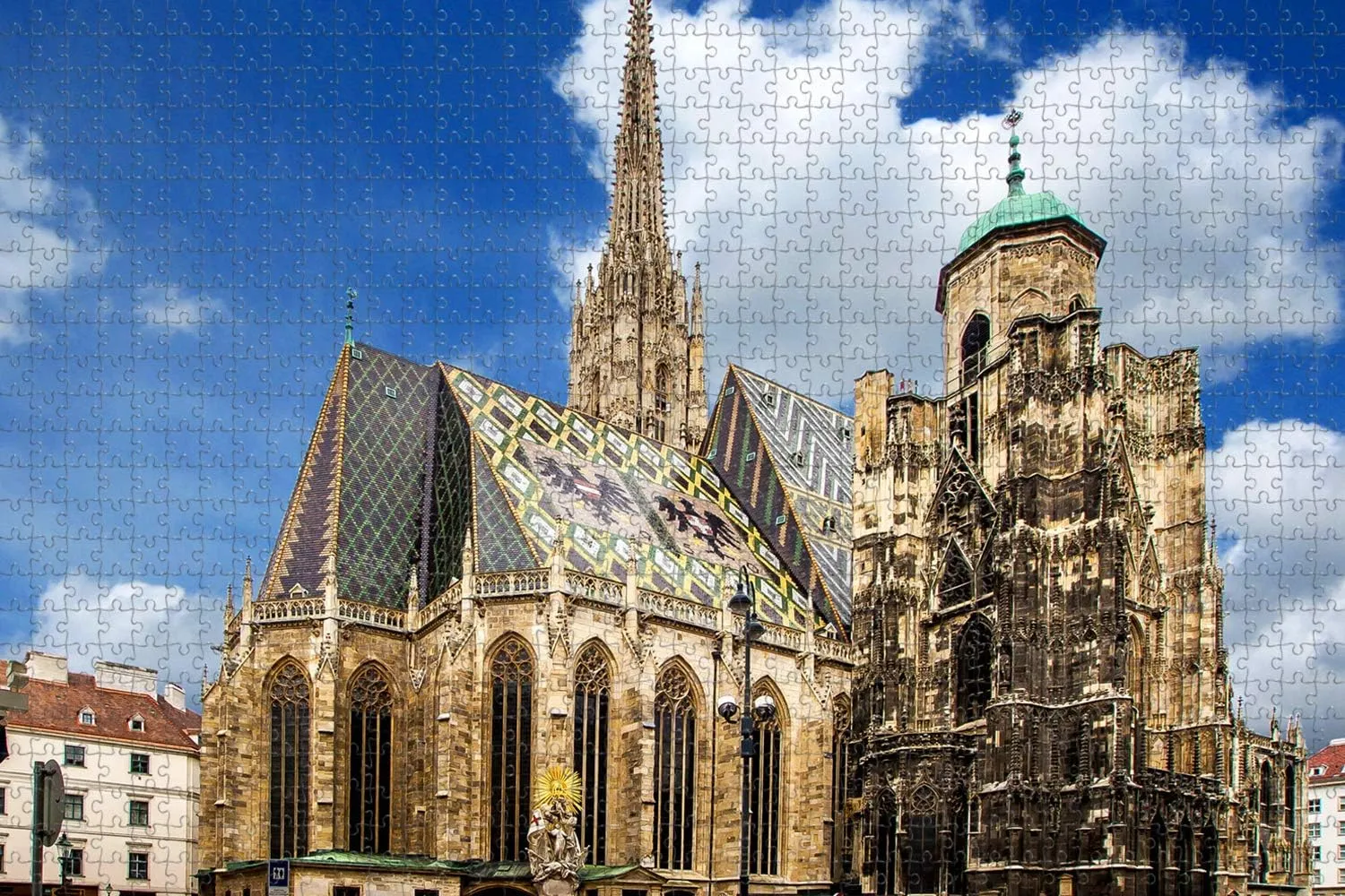 subsist narrate friendly volunteer Puzzle for Adults 1000 Piece Wooden Travel Gift Souvenir Austria St. Stephen's Cathedral Vienna Jigsaw 