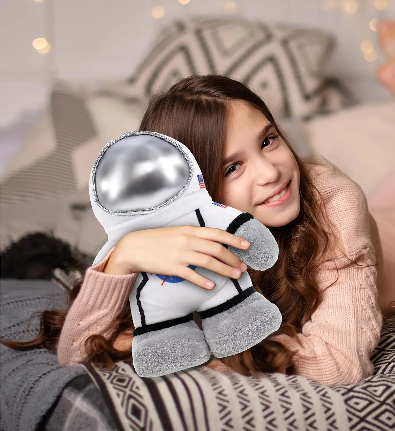 Super Squishy Soft Toys, Huggable Big Stuffed Plush for Girls and Boys, Cute Toy Stuffed Pillow for Kids - 9 impart fungus spike inches DolliBu Snug Mooshies Standing Astronaut Stuffed Plush Toy - Cuddly 