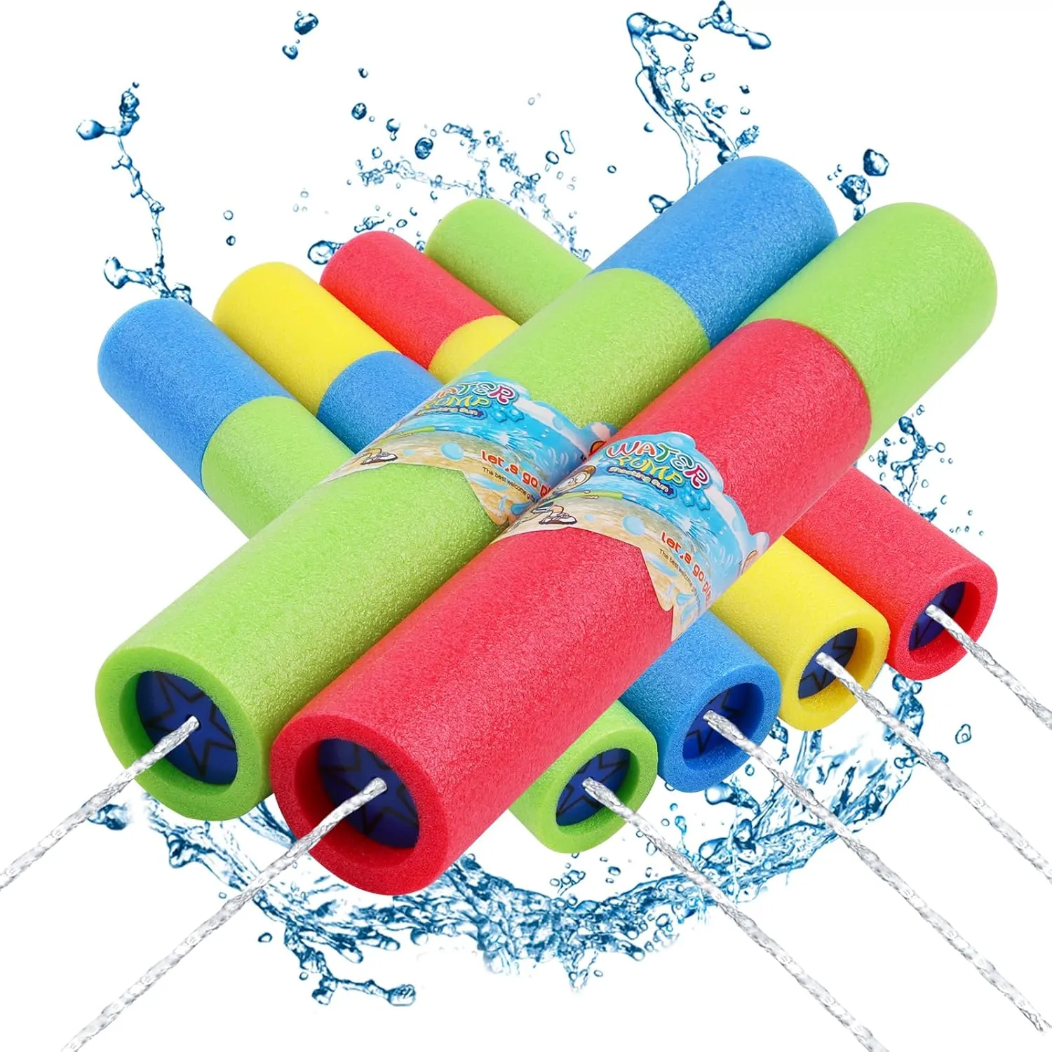 Super Water Squirt Guns Foam skyscraper faint Water Shooter Toys for Summer Pool Beach Game Party Favors CCINEE 6pack 