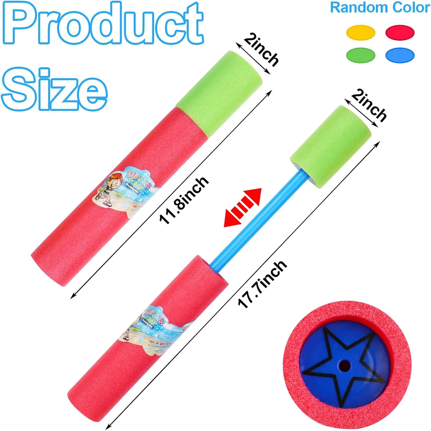 Super Water Squirt Guns Foam skyscraper faint Water Shooter Toys for Summer Pool Beach Game Party Favors CCINEE 6pack 