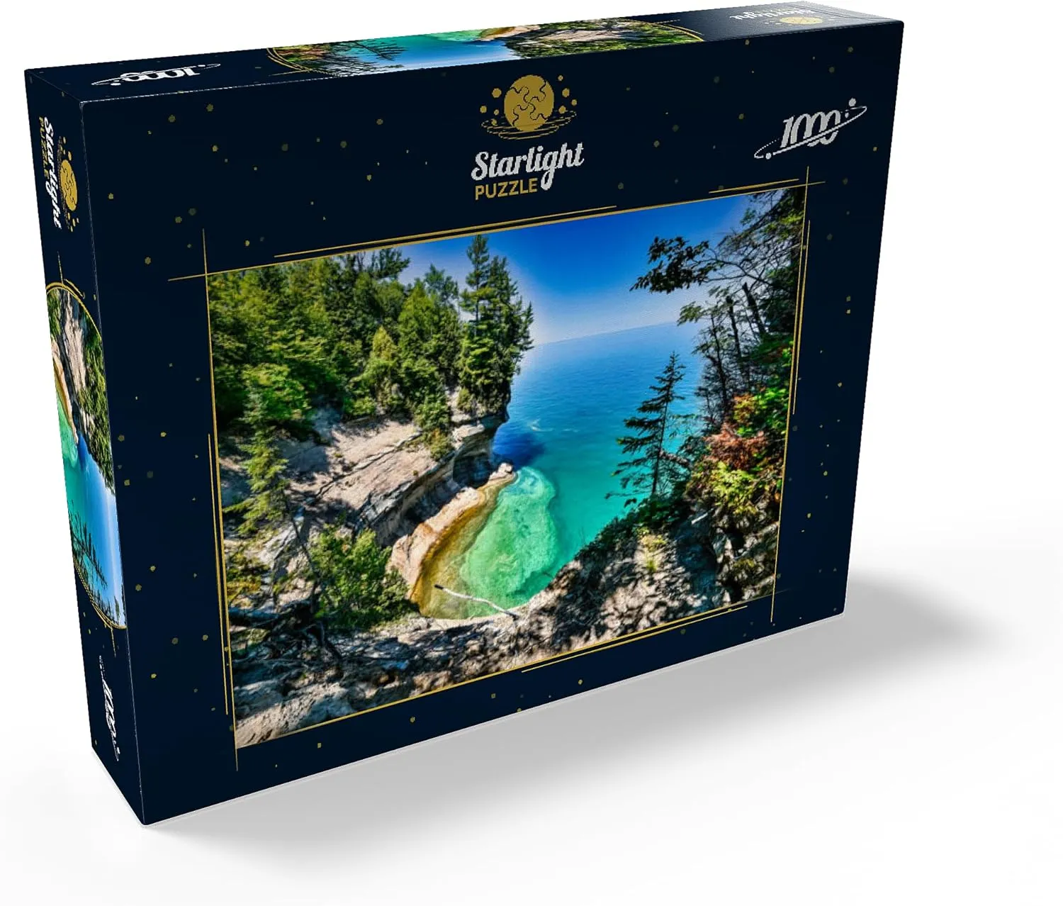 Superior from Michigan On The Upper Peninsula - Premium 1000 Piece Jigsaw Puzzle for Adults MyPuzzle The interfere demolition Towering View of Lake 