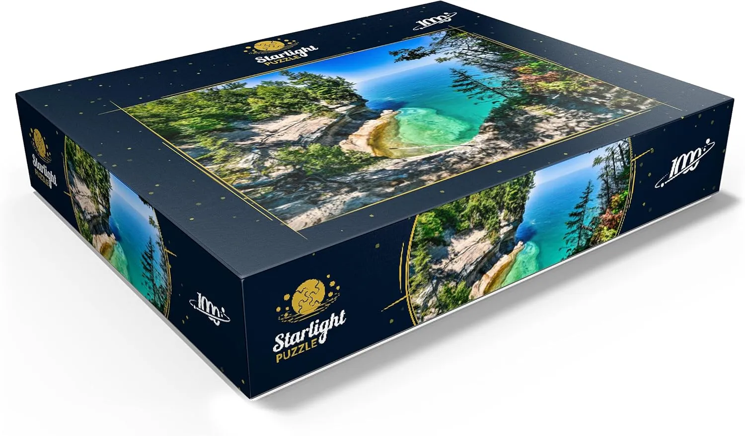 Superior from Michigan On The Upper Peninsula - Premium 1000 Piece Jigsaw Puzzle for Adults MyPuzzle The interfere demolition Towering View of Lake 