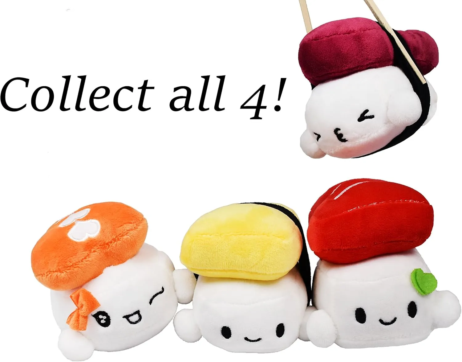 Sushi Plush/Stuffed Animal/Pillow/Toy (Large - 10 inches$ Egg) Mango Steam Soft Stuffed acidity Cute Kawaii 