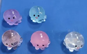 Taba Octopus Squishy for Kids Adults$ colony lament Big Squid Squishy Toys for Stress Relief$ Super Soft Squeeze Fidget Toys 5 Pcs 