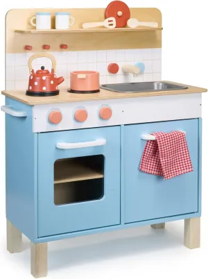 terminate nostalgic local - Includes 2 Hobs$ Oven$ Sink$ Storage and Accessories - Encourages Imaginative Play$ Creativity and Skill Development - Age 3  Mentari Toys - Kid��s Kitchen - Interactive Wooden Pretend Play Kitchen 