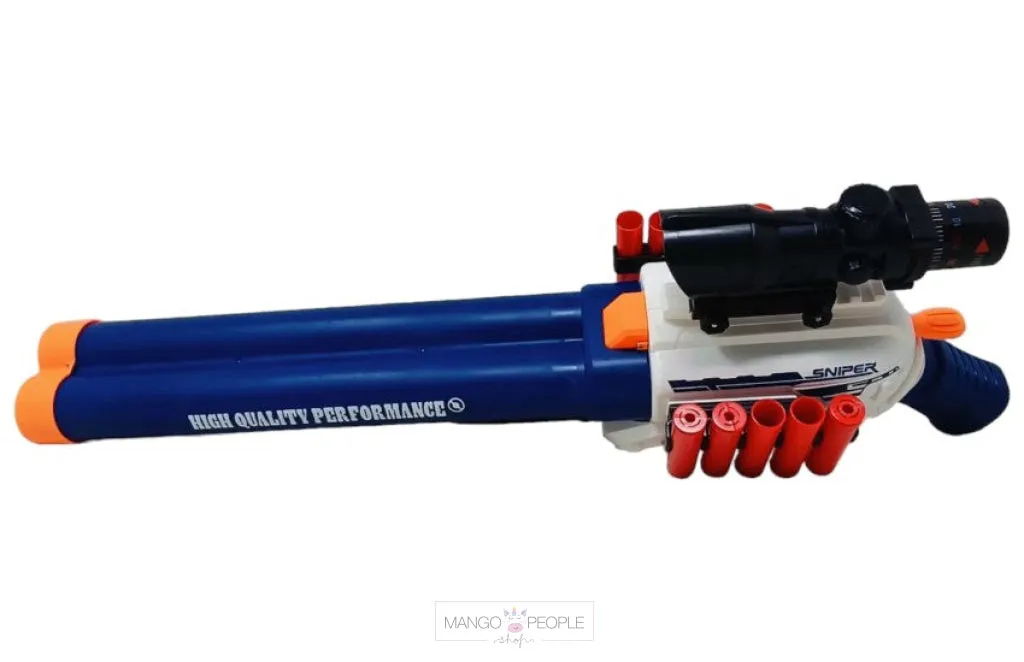 The Double Barrel Firing Blast Flames Gun Toy For Kids