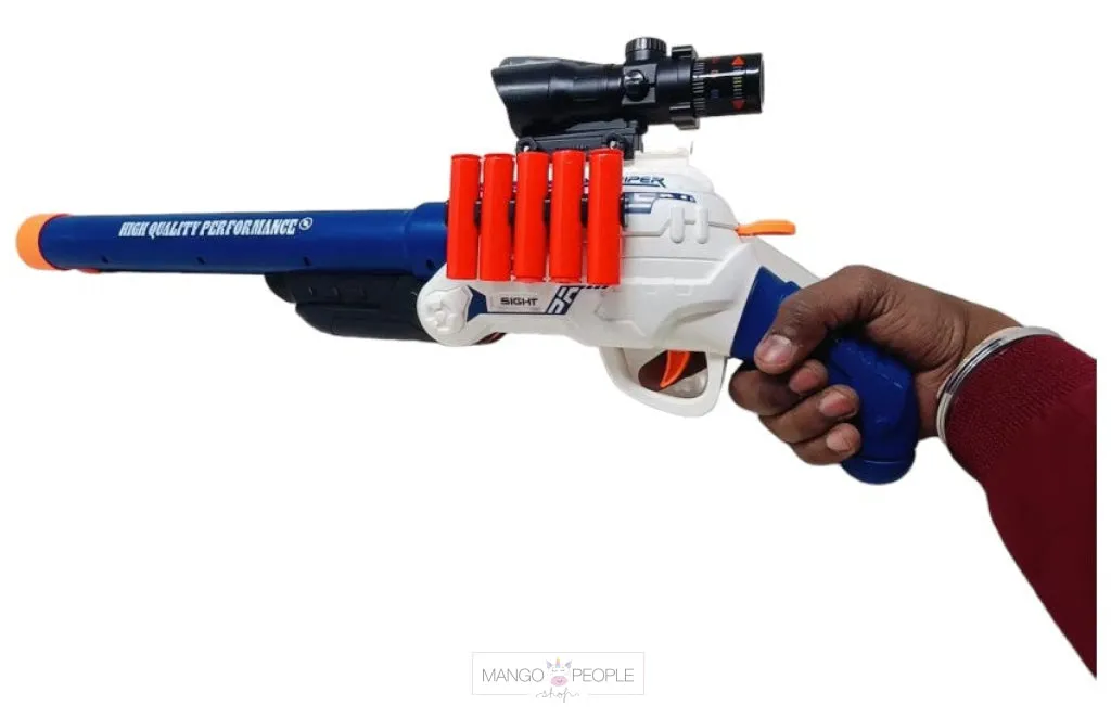 The Double Barrel Firing Blast Flames Gun Toy For Kids