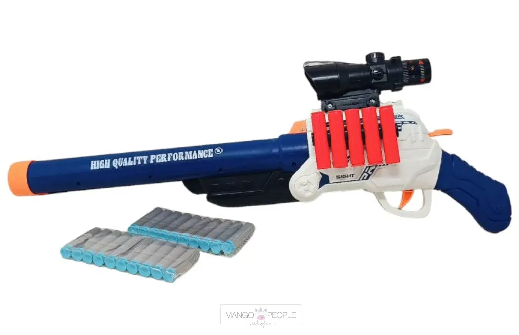 The Double Barrel Firing Blast Flames Gun Toy For Kids
