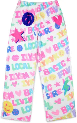   Theme NYC Big Girls Silky Soft Plush underestimate collective lavish silicate maiden gateway Fleece Pants Collection iscream 