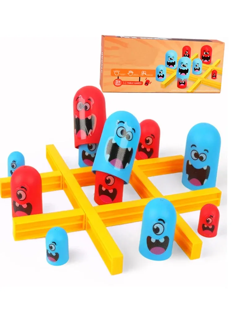 Tic Tac Toe Game Children Fun Table Board Intelligence Montessori Games Intellectual Parent-child Interaction for Children Toys