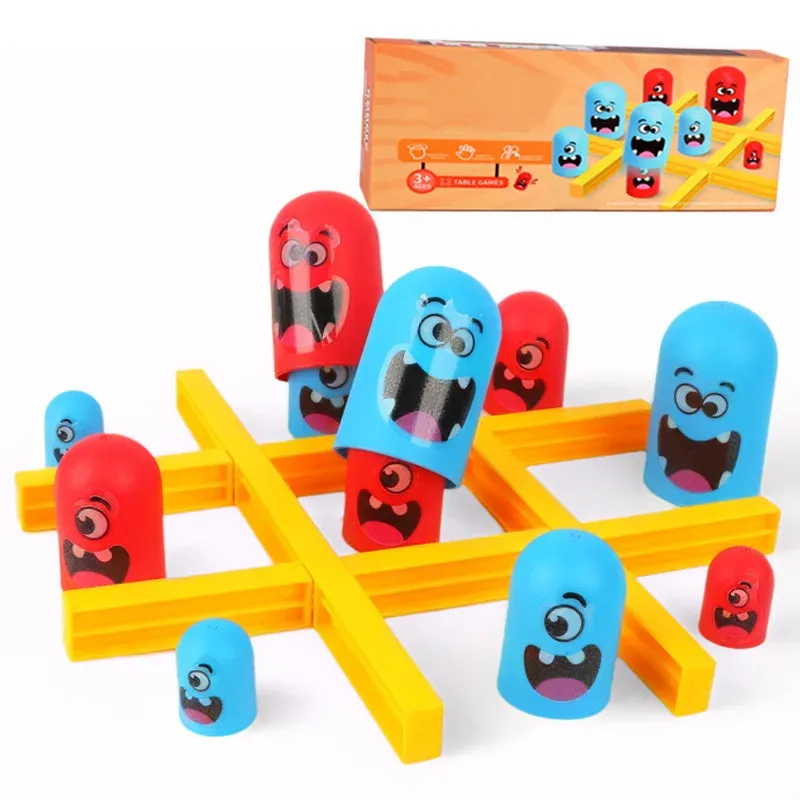 Tic Tac Toe Game Children Fun Table Board Intelligence Montessori Games Intellectual Parent-child Interaction for Children Toys