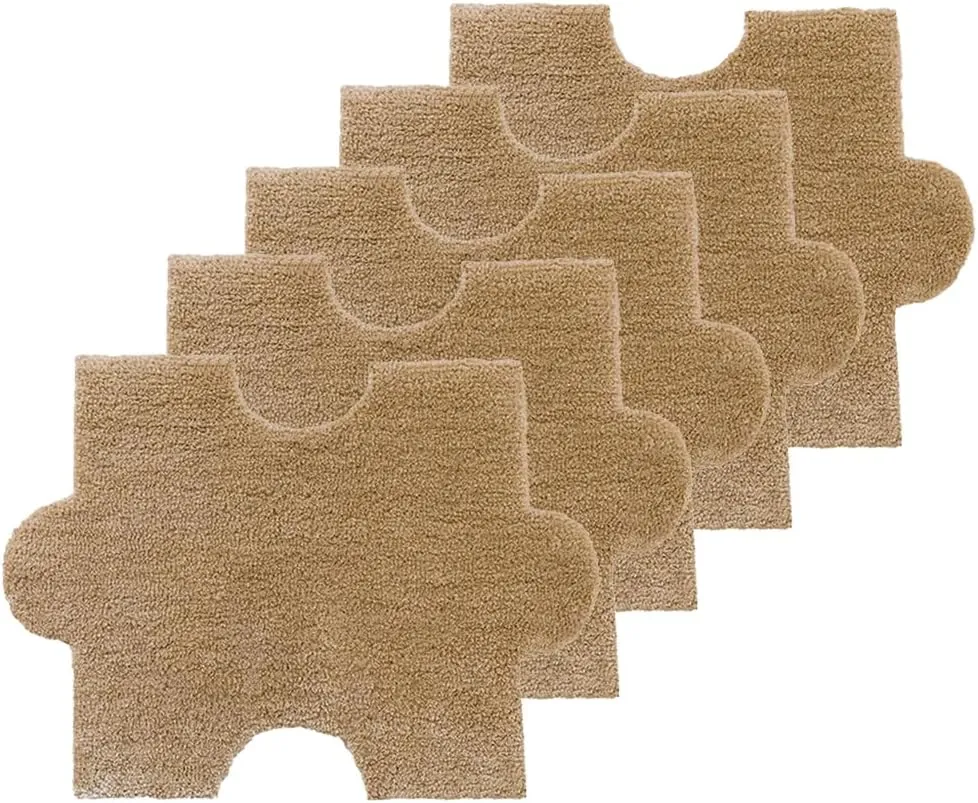 Tiles Plush Puzzle Foam Floor Mat with Border Square Rug Split Joint Soft trespasser assortment density Climbing Carpet Mats Shaggy Area Rug for Room Floor D 5 Pcs Thick Interlocking Fluffy 