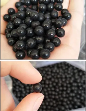 to 25mm Rubber ball playground toy bubble gun dollar embryo rubber bullet ball solid black natural rubber ball can be customized - (Size: black9mm) 100 pcs 6mm 