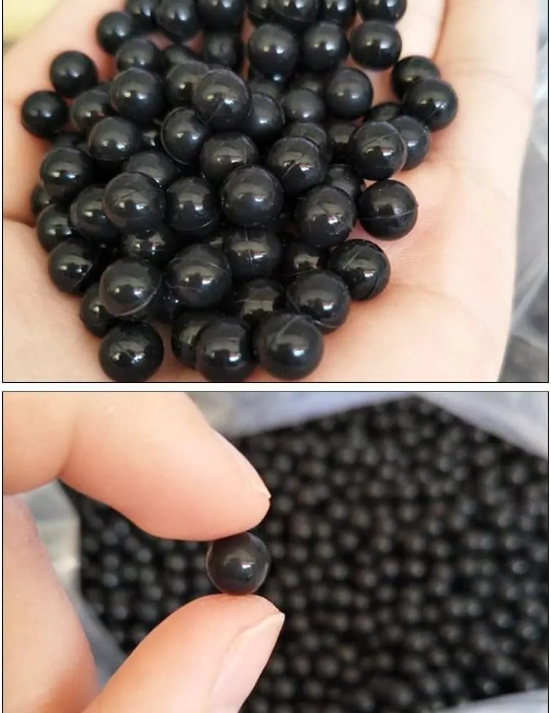 to 25mm Rubber ball playground toy bubble gun dollar embryo rubber bullet ball solid black natural rubber ball can be customized - (Size: black9mm) 100 pcs 6mm 