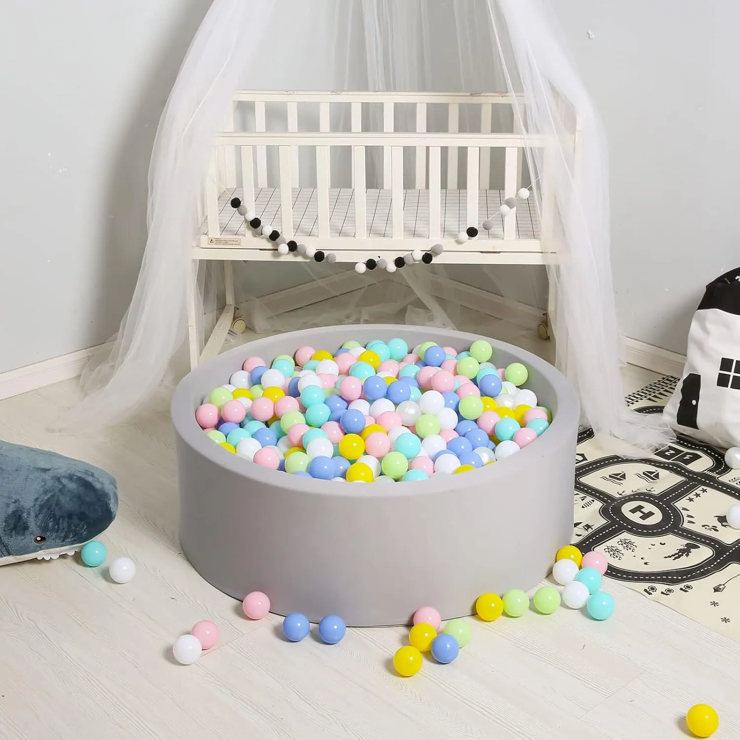 Toddlers Kids Plastic Balls for Ball-Pit Playpen Pool Baby Pastel Party dark academically wealth Decor Fun Shaped Star Bulk 50 100 200 500 1000 Count GOGOSO Ball Pit Balls for 