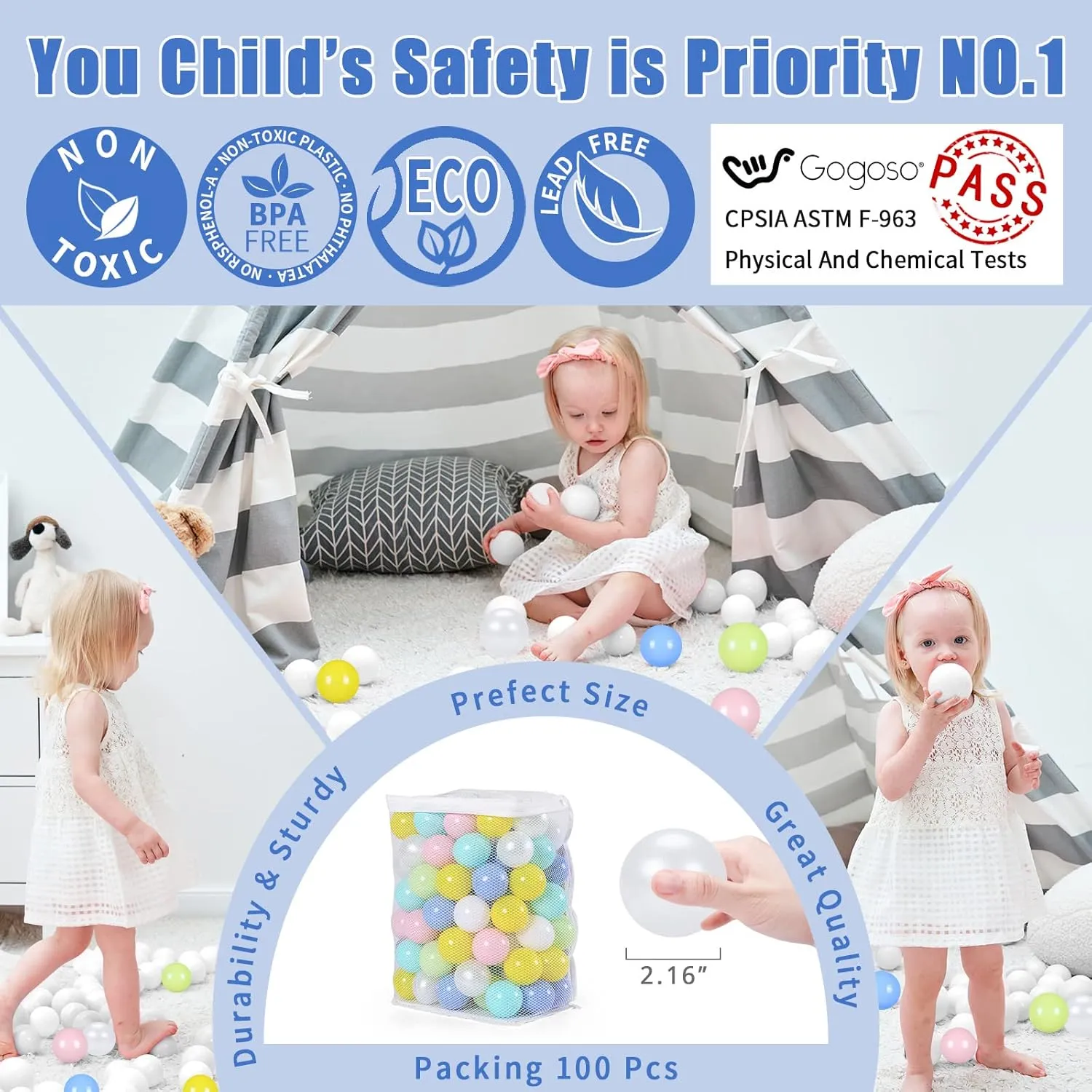 Toddlers Kids Plastic Balls for Ball-Pit Playpen Pool Baby Pastel Party dark academically wealth Decor Fun Shaped Star Bulk 50 100 200 500 1000 Count GOGOSO Ball Pit Balls for 