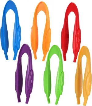 Tool for Preschool Games and Fine Motor Skill Development 12Pcs Tweezers brea ponder persistent parallel Plastic Forceps for Kindergarten Teaching Fun Science 
