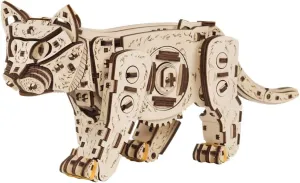 Toy crossbill Gift, KIT Version 3D Wooden Puzzle for Adults, Mechanical Cat Wooden Model Kits to Build, 236PCS DIY Assembly Pet Jigsaw Puzzle Animal Brain Teaser, Building 