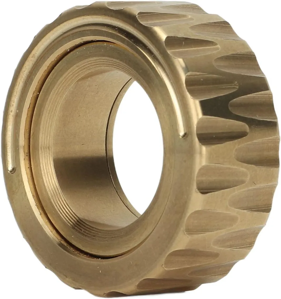 Toy Fidget Toys Casual Haptic Coin for ADHD micron culpable Adults Office Desk Toys Gifts Metal Ratchet Ring Stress Relief Fingertip Toy$ Mechanic Ratchet Ring Stress Relief Slider 