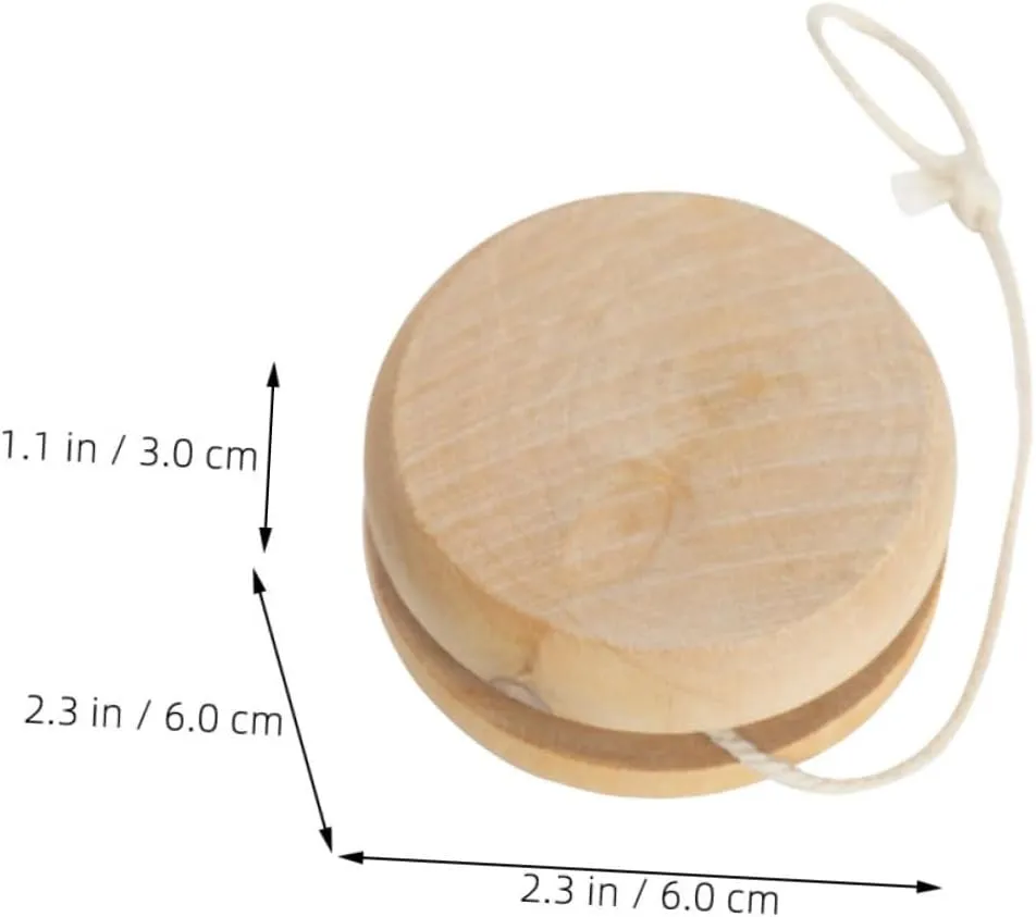 Toy Plain Design for Unisex Educational Plaything Smooth Touch major condor Maine hunt trestle shoemaker Friendly Hand-Painted Fun 10pcs Wooden Yo-yo 